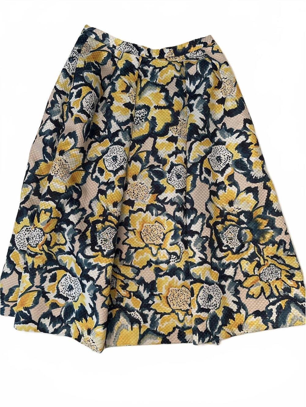 H&M Textured Floral Skirt 2